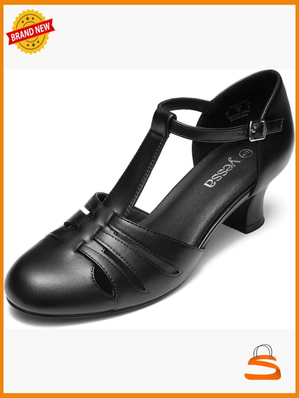 T-Strap Character Shoes - 2 Heel Dance Shoes for Weddings